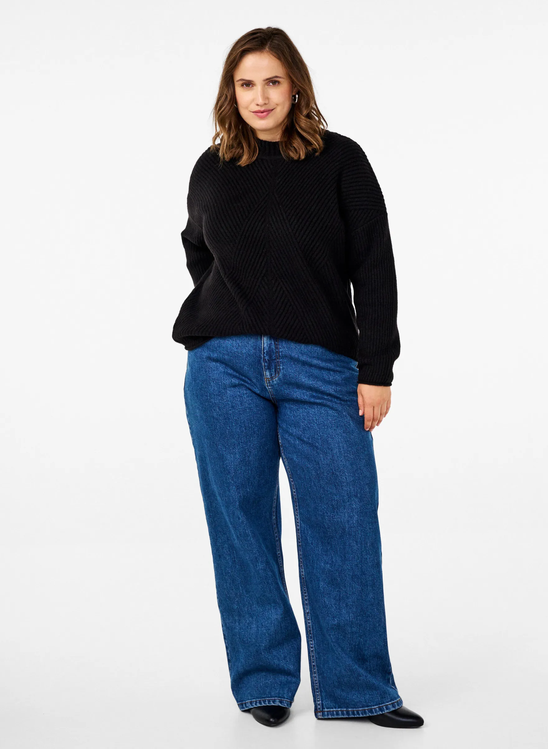 Pullover mit Streifenmuster und langen Ärmeln