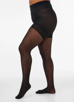 Push-up-Strumpfhose 50 den mit Herzmuster