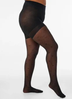 Push-up-Strumpfhose 50 den mit Herzmuster