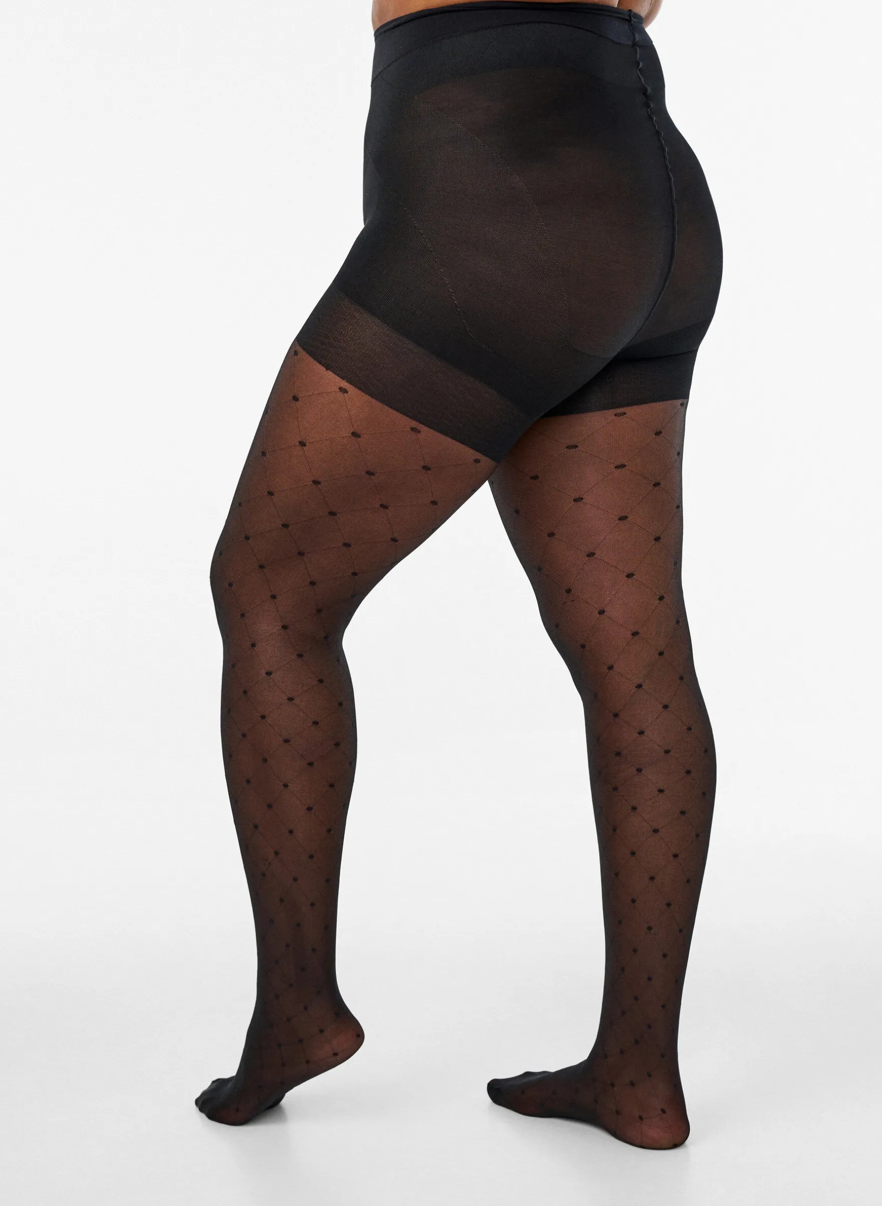 Push-up-Strumpfhose mit Polka-Dot-Muster, 25 den