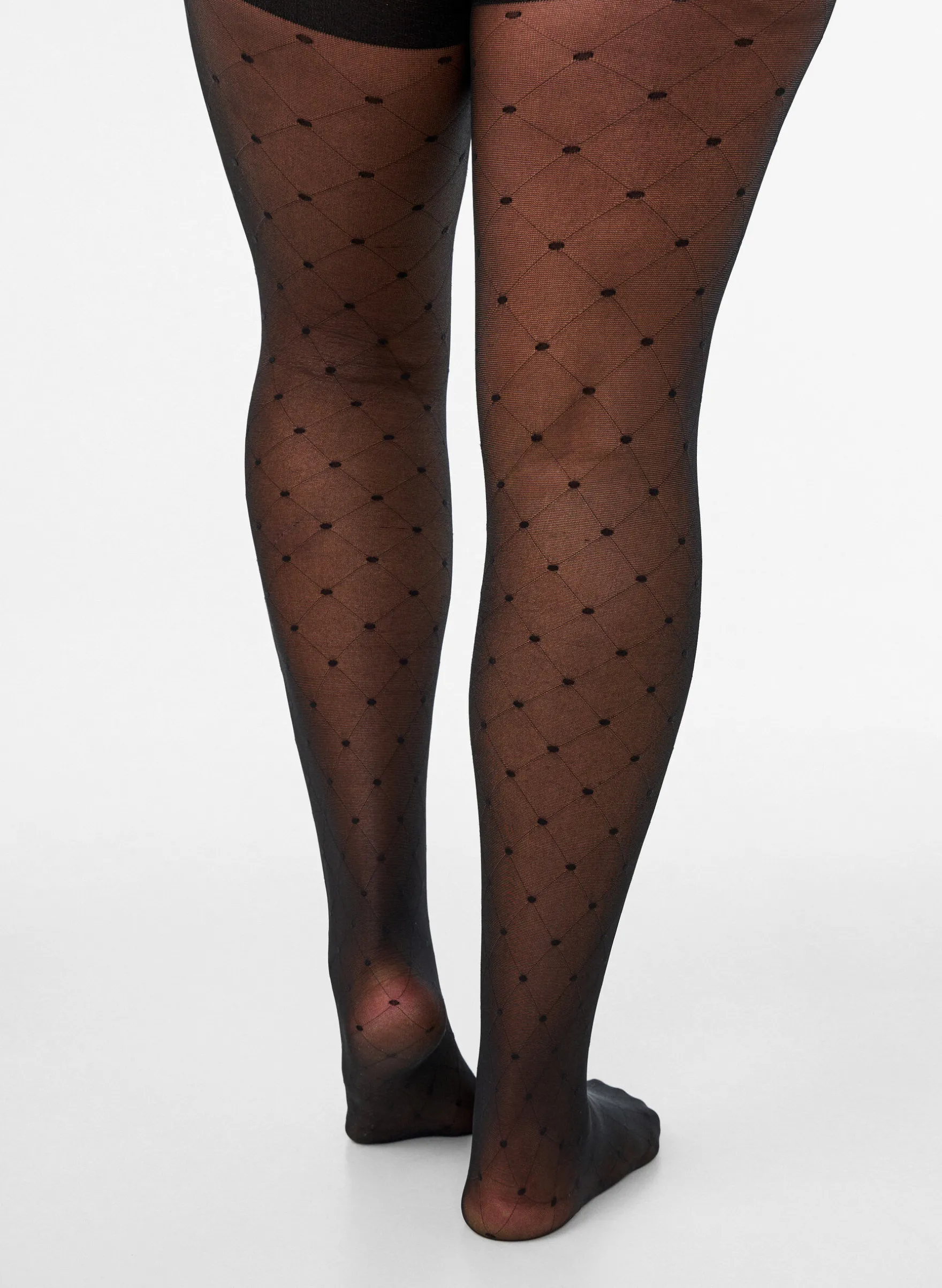 Push-up-Strumpfhose mit Polka-Dot-Muster, 25 den
