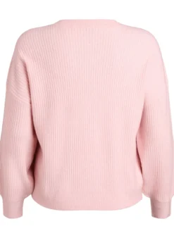 Rippenstrick Strickjacke mit Knöpfen