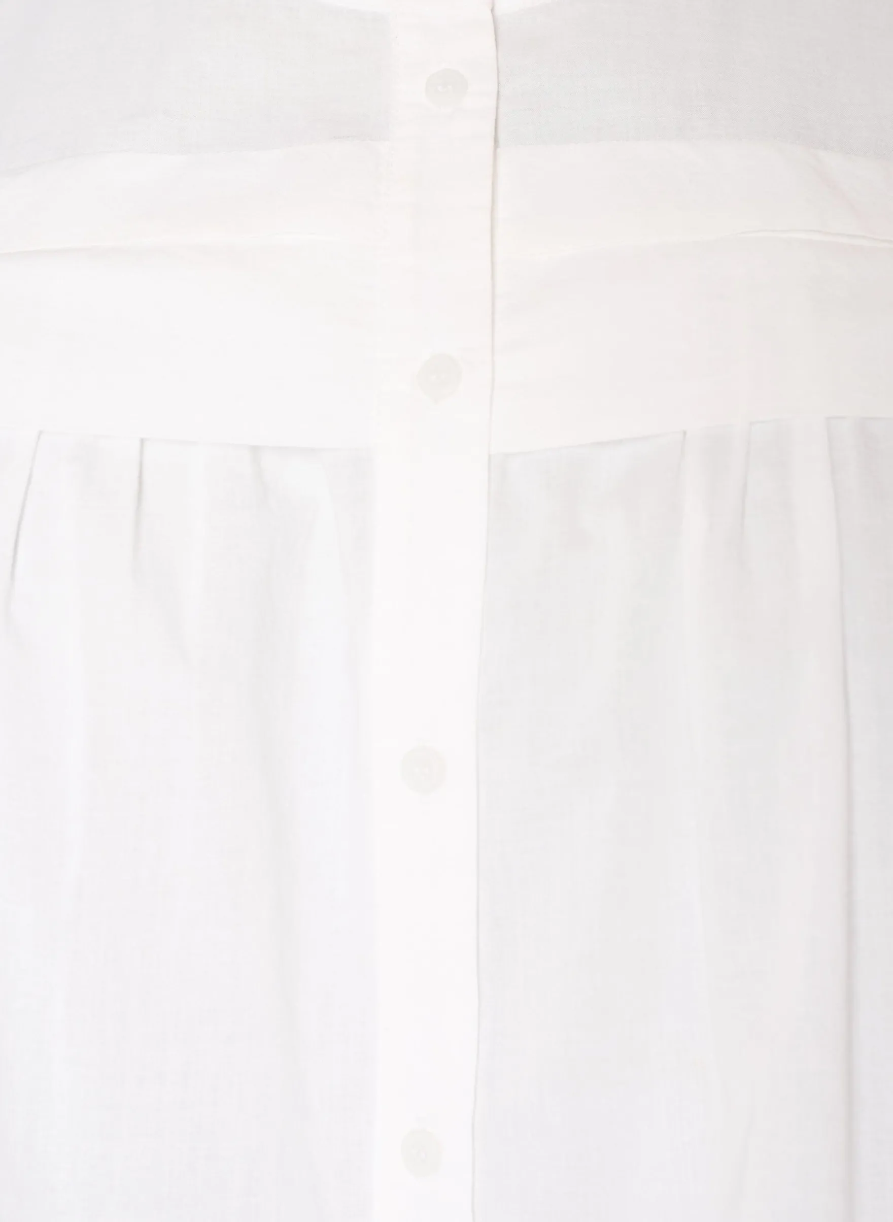 Ärmellose Hemdbluse in A-Linie aus Baumwolle