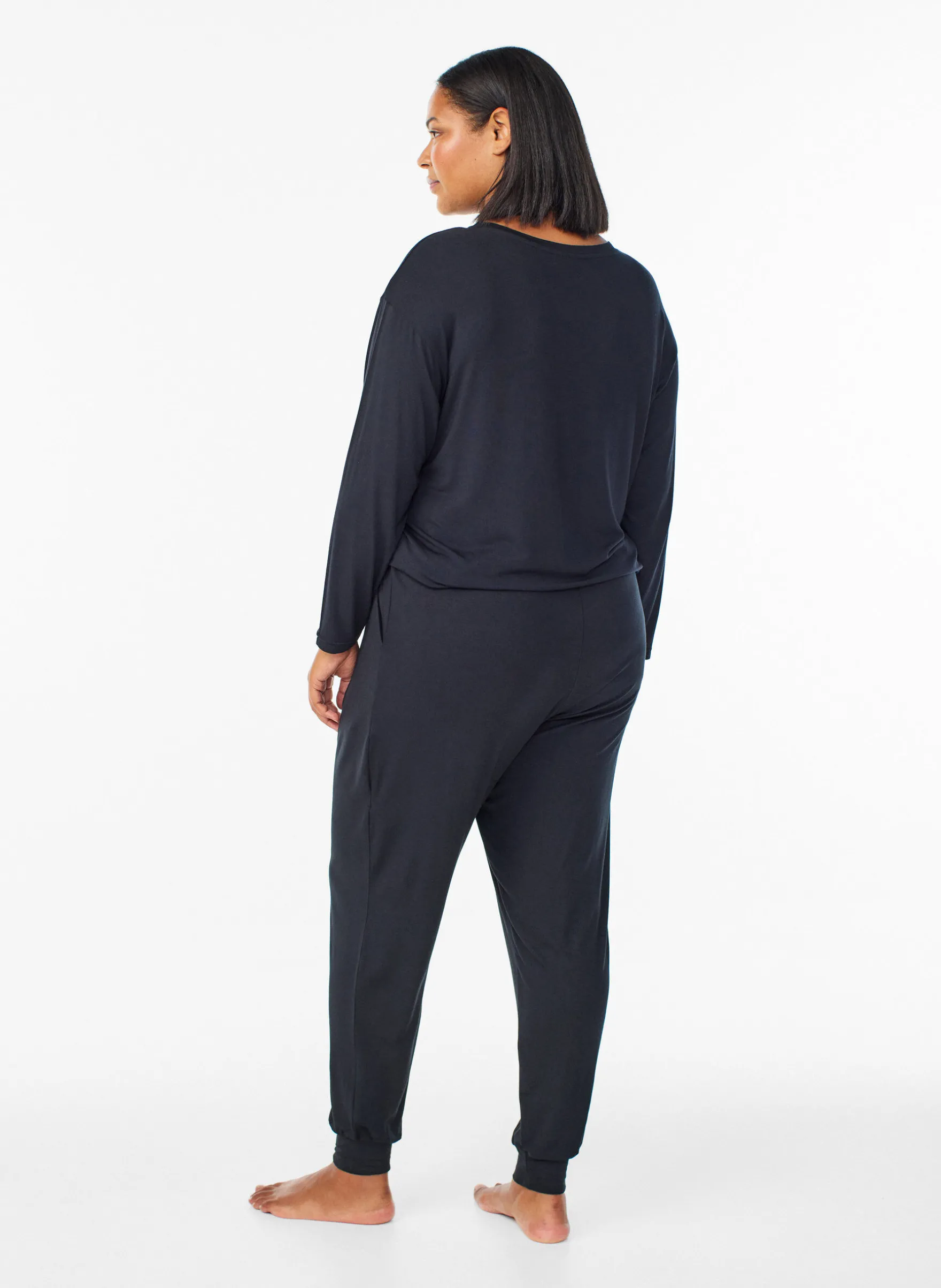 Schlafhose aus Modal mit hoher Taille
