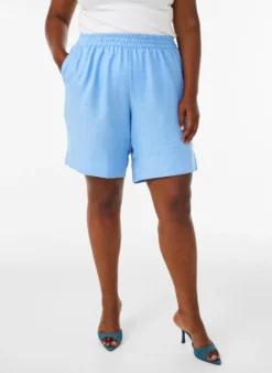 Shorts mit Taschen und hoher Taille
