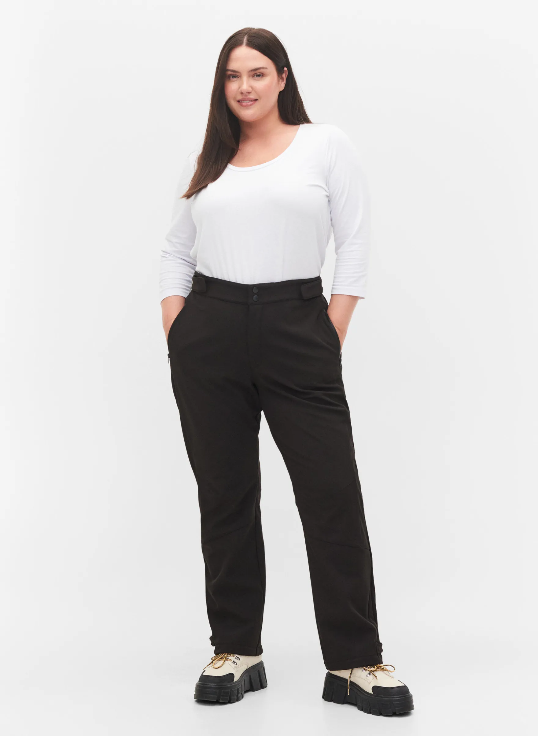 Softshell-Hose mit justierbarem Klettverschluss