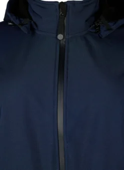 Softshell-Jacke mit abnehmbarer Kapuze