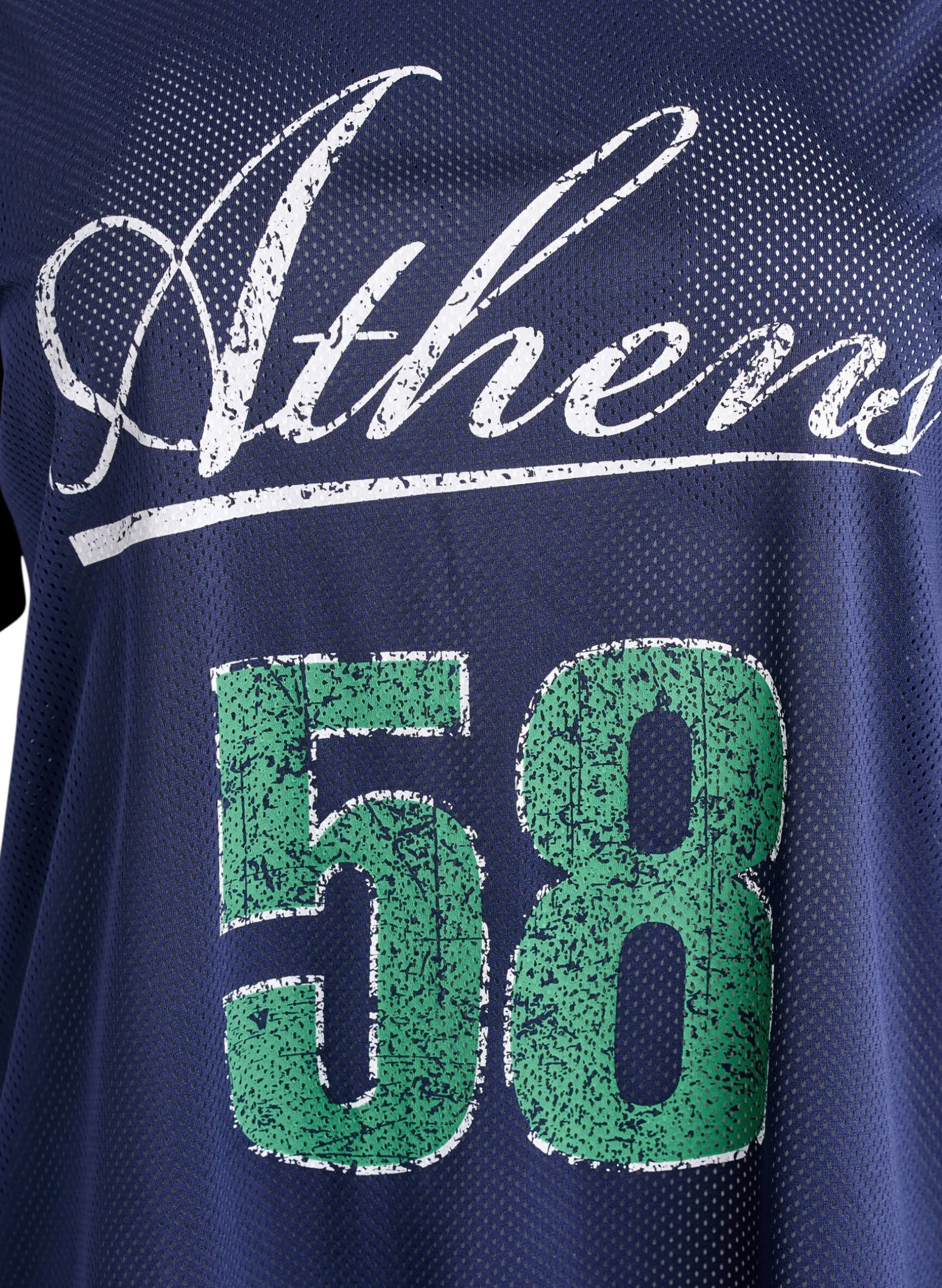 Sportliches T-Shirt aus Mesh mit Frontprint