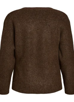 Strickjacke mit asymmetrischem Verschluss