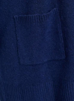 Strickjacke mit Rippenstrick und Taschen