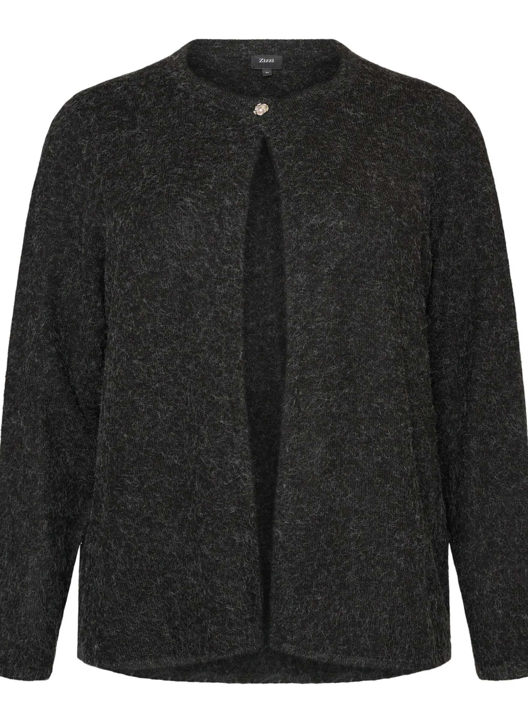 Strickjacke mit Rundhalsausschnitt und Knopfverschluss