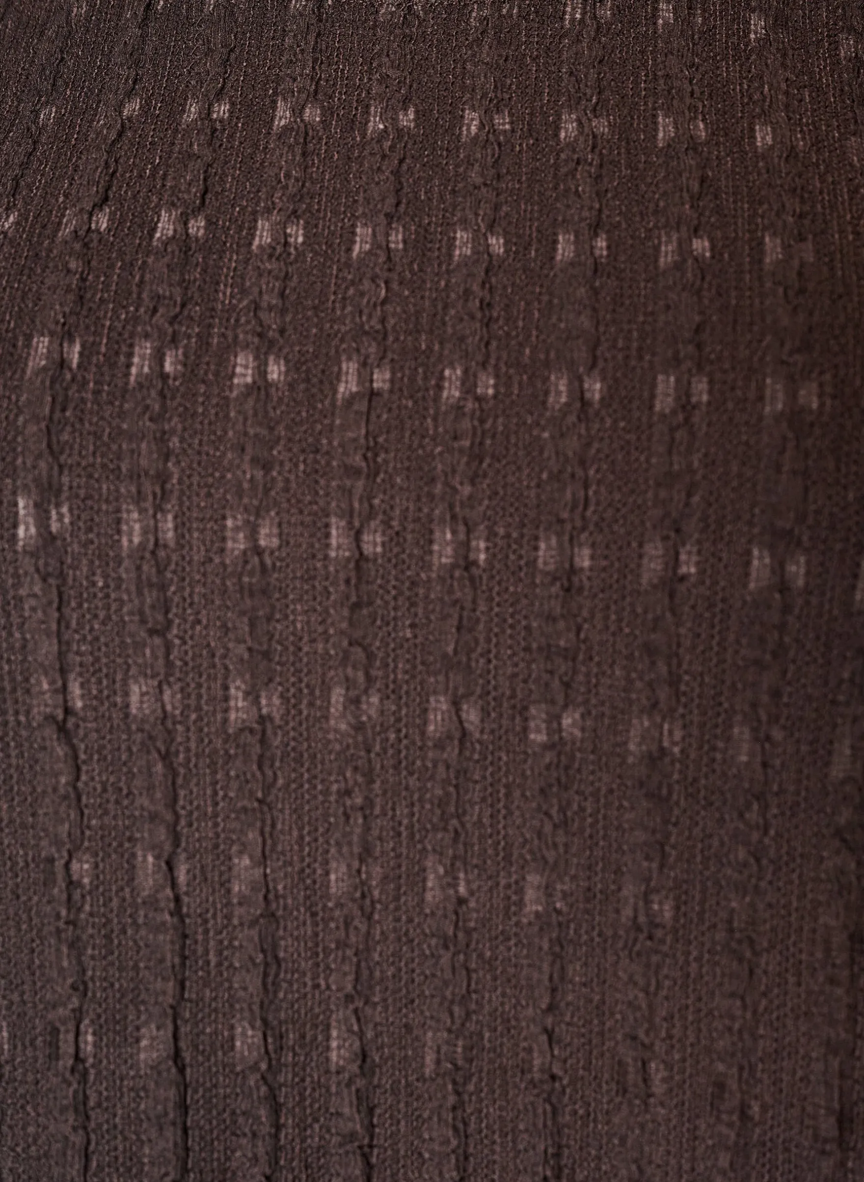 Strukturierte Bluse mit Rüschensaum
