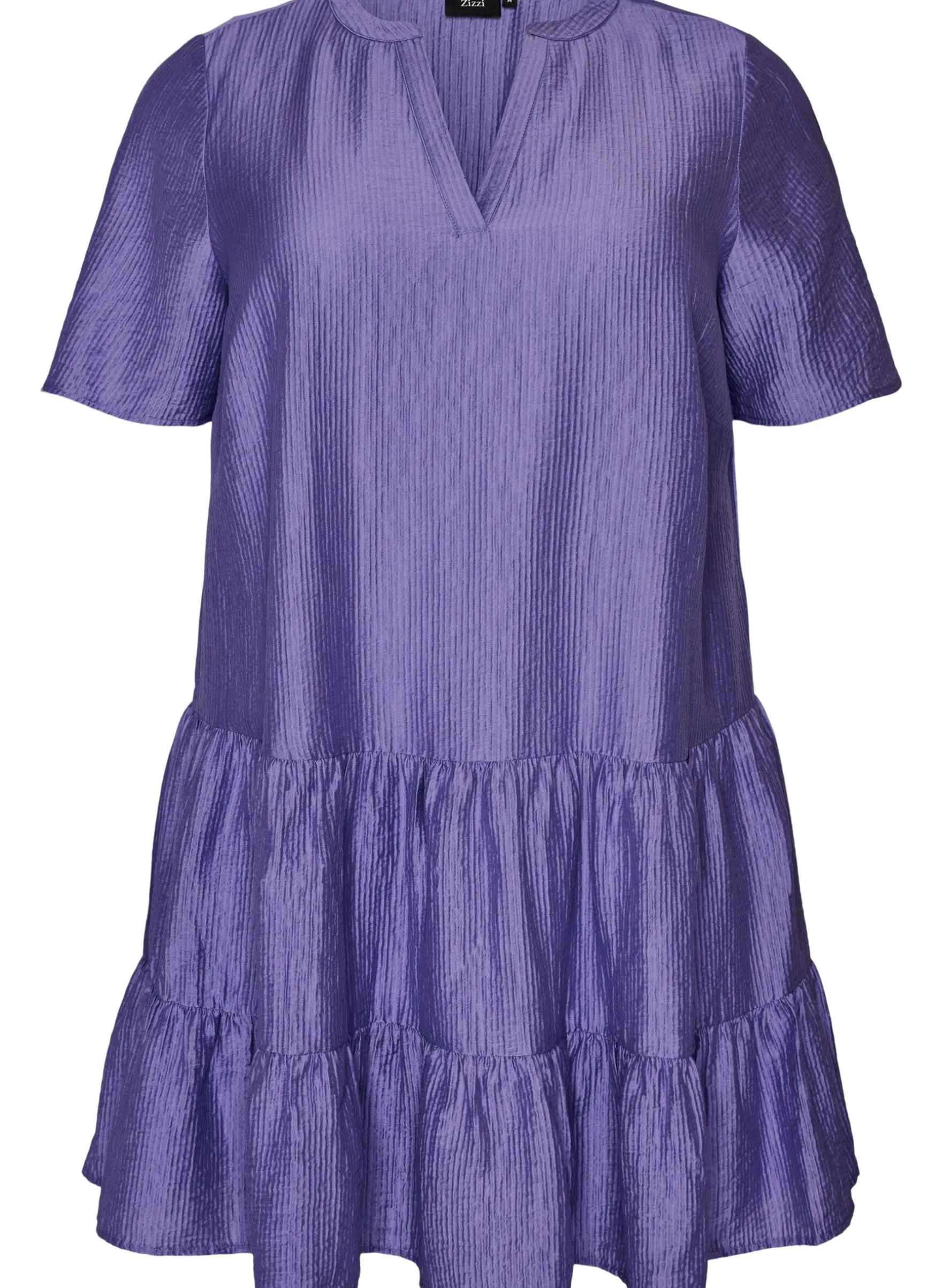 Strukturiertes A-Linien-Kleid