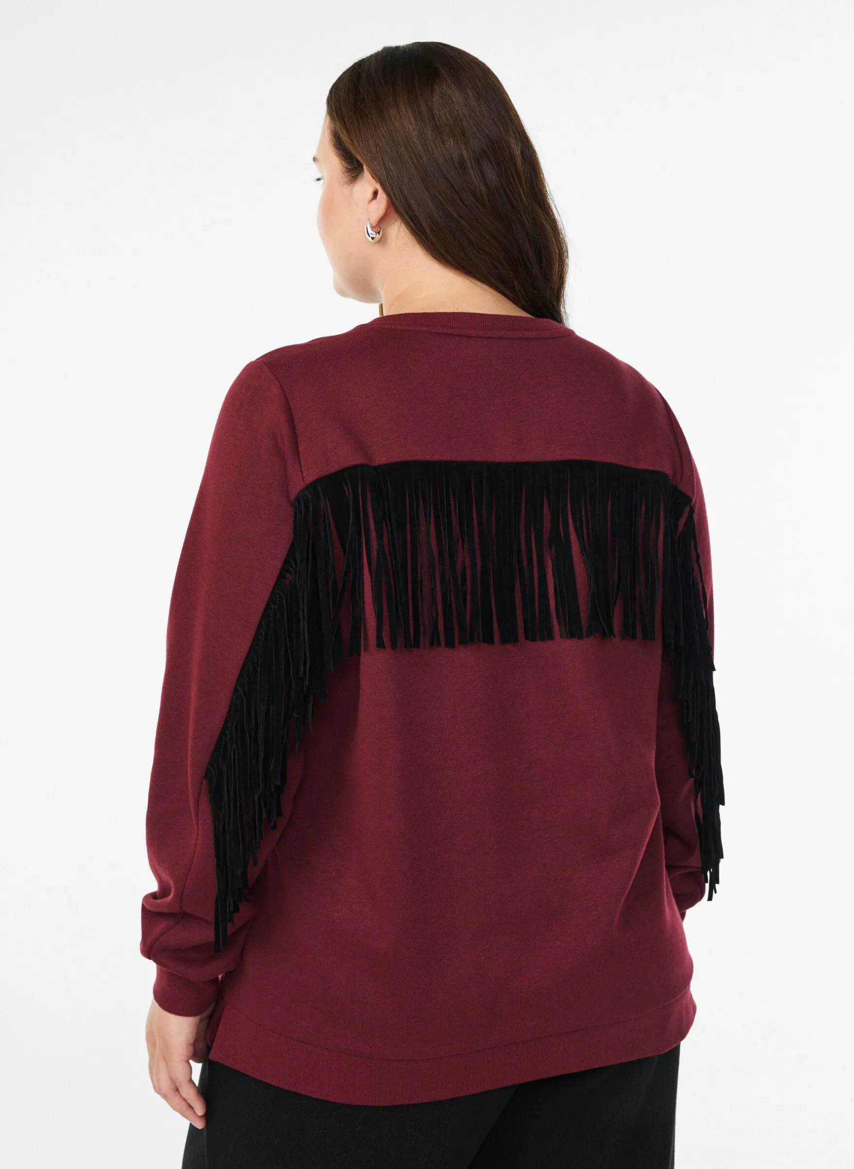 Sweatshirt mit Fransen