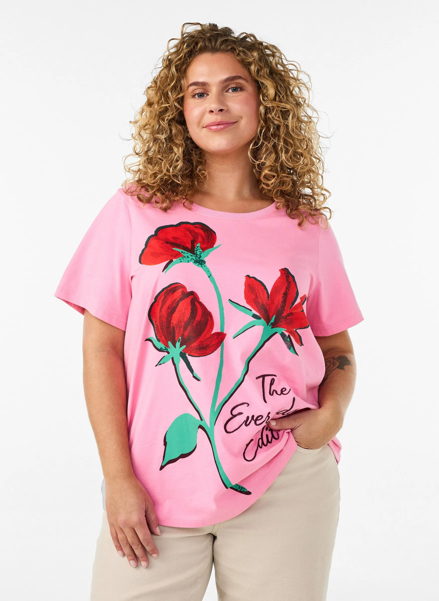 T-Shirt aus Baumwolle mit Frontprint