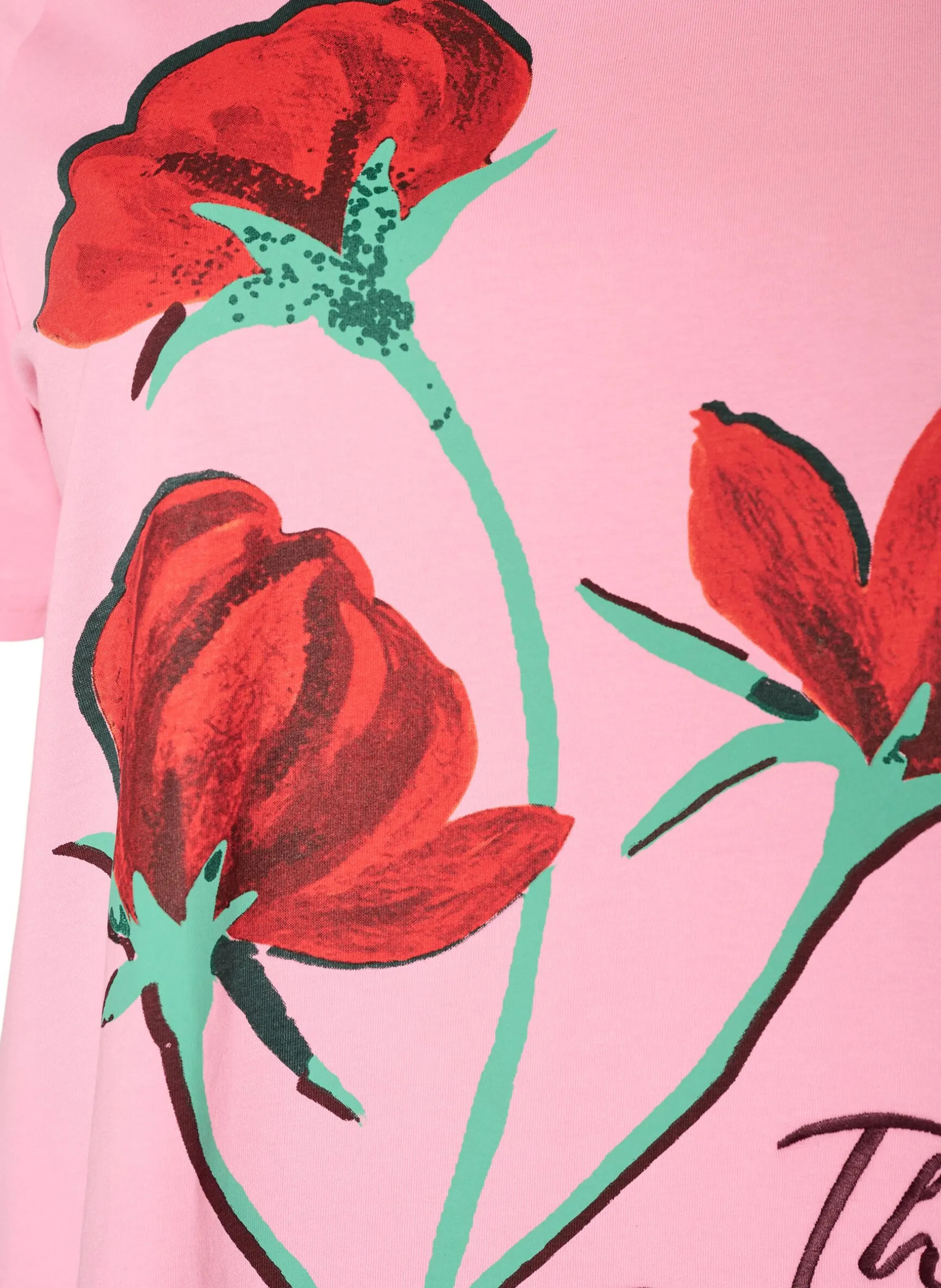 T-Shirt aus Baumwolle mit Frontprint