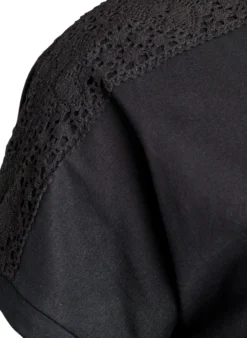 T-Shirt aus Baumwolle mit Häkeldetail