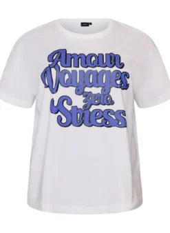 T-Shirt aus 100% Baumwolle mit kurzen Ärmeln und Print