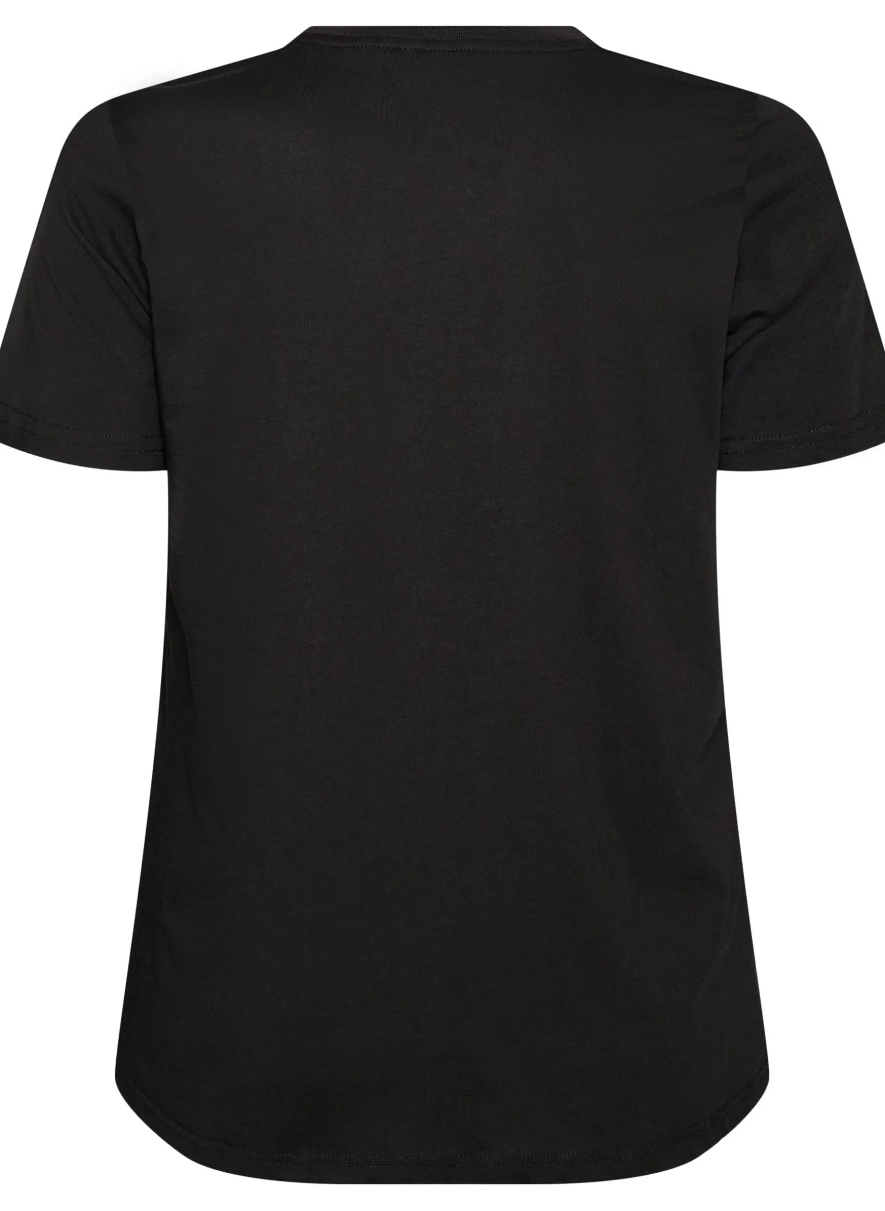 T-Shirt aus Baumwolle mit Text-Badge