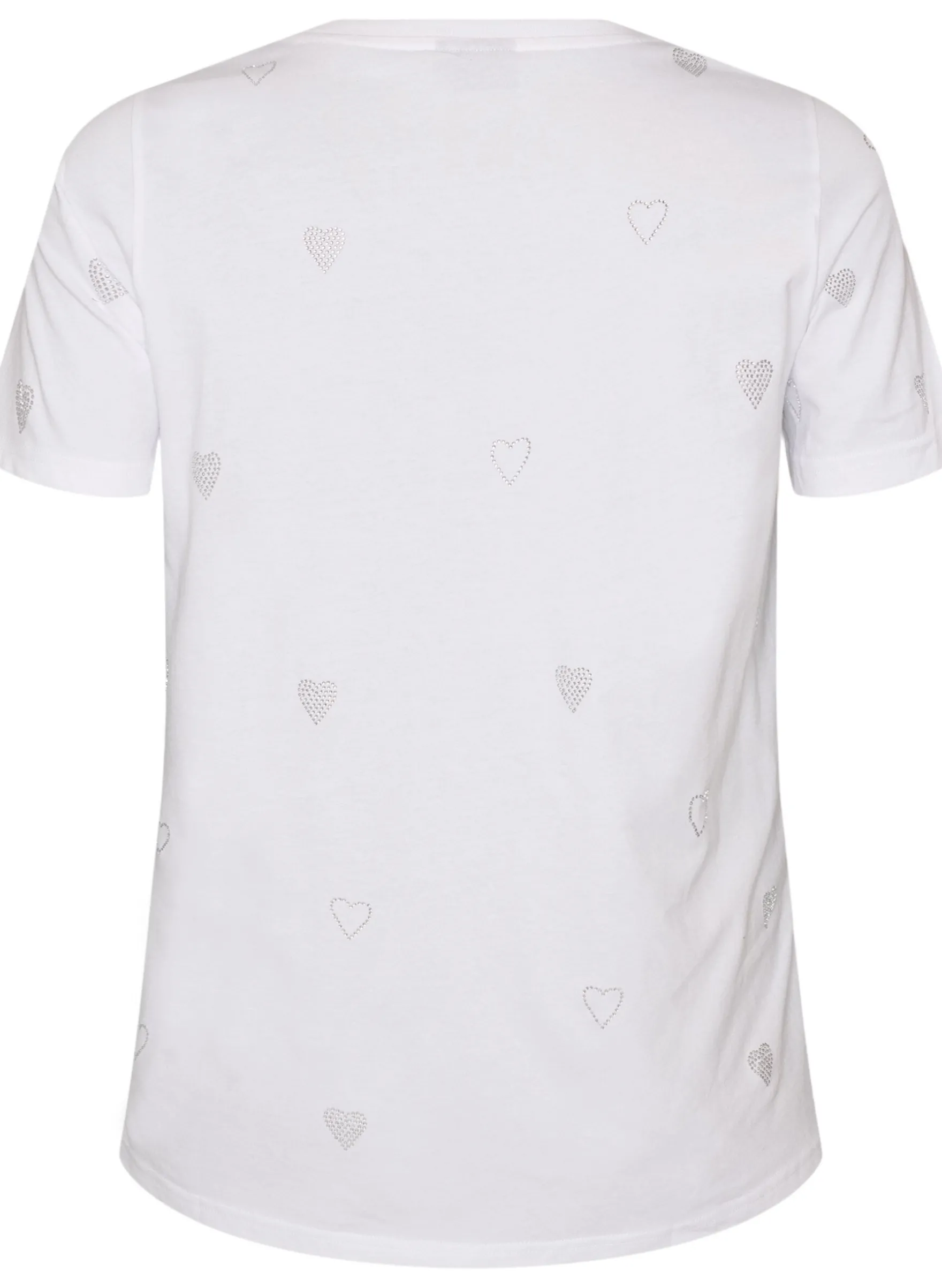 T-Shirt aus Bio-Baumwolle mit Herzen