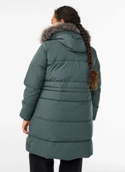 Wasserabweisender Parka mit Kunstpelzkragen