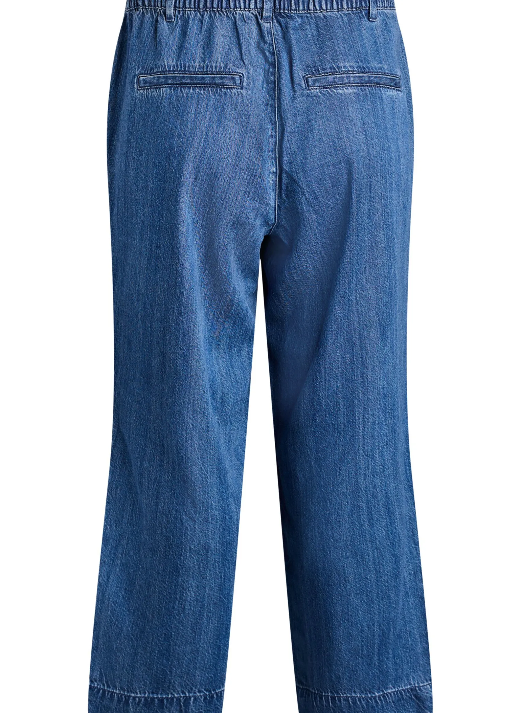 Weite Jeans mit elastischem Bund